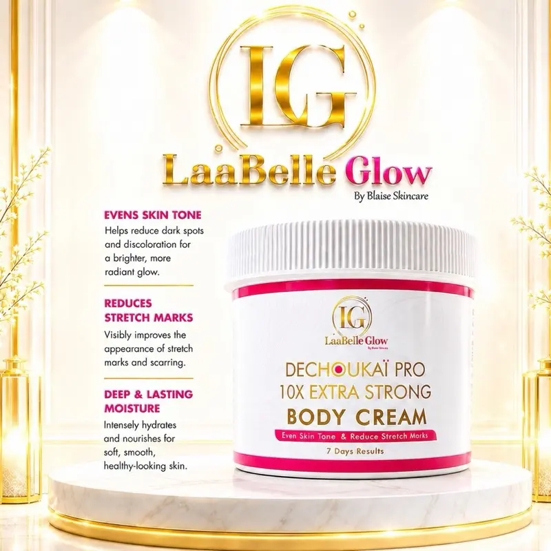 10X Extra Strong Dechoukaï Pro-Body Cream/Lotion LaabelleGlow Moisturizer Hydrating Moisture Skin Repair Kit Hyaluronic Hyaluronic Acid Radiant Moisturizing Hydrate
