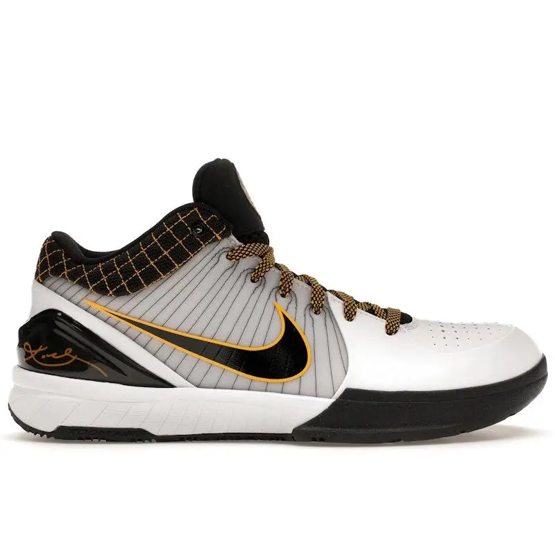 Nike Men's Kobe 4 Protro White Black Del Sol Basketball Shoes, from StockX