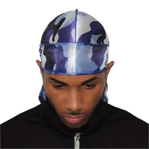Blue Camo Silky Durag