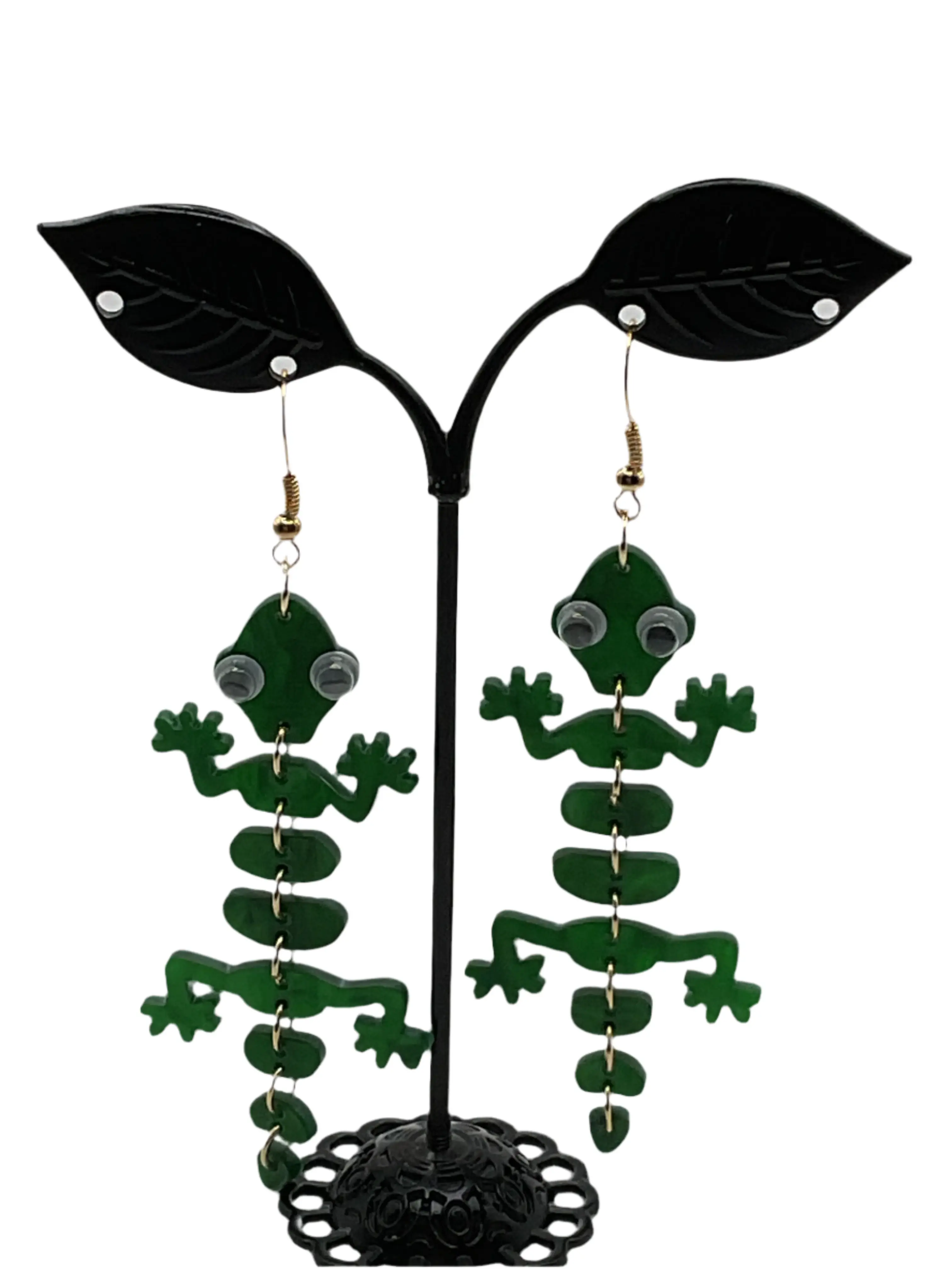 Alligator earrings