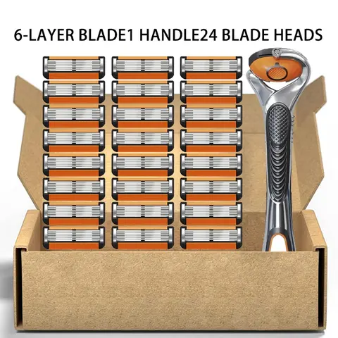 Men's manual shaver kit, Shaving Razors, blade material is safe and rust proof, easy to use and replace, high-quality material can be washed with water as a whole, classic men's shaving tool
