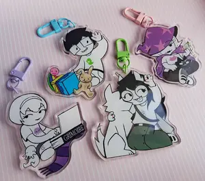 Homestuck Kids Acrylic Charm Keychains Homestuck Kids Acrylic Charm Keychains