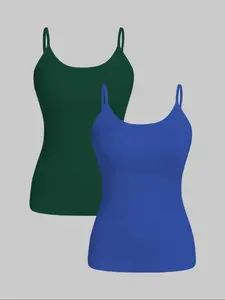 【Plus Size】 Solid Color Tank Top, Casual Comfy Sleeveless Top for Daily Wear, Women's Plus Clothing for Spring & Fall