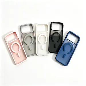 Macaron Magnetic Phone Case – Premium Aesthetic, Barely-There Feel, Anti-Yellowing Design with Strong Magnetic Lock, Acrylic Back & TPU Edges