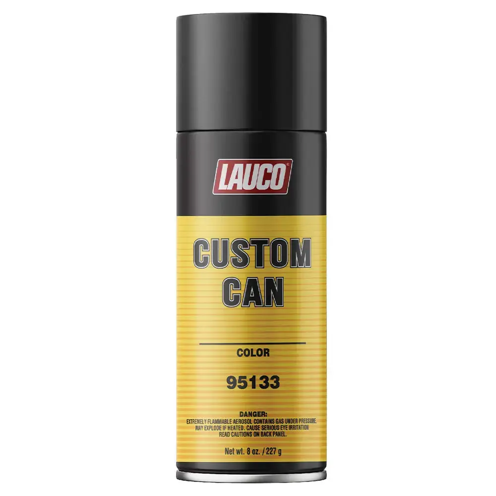 Lauco Custom Pre-Charged Spray Paint Can - 8.4 oz (227 g) Aerosol, Fills Easily, Smooth Coating, Clog-Free Performance, Efficient Transfer, Superior Finish, Universal Solvent Blend, Precision Spray Painting Tool for Automotive & Motorcycle Body Repair, Ef