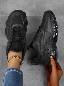 New Women's Casual Sports Shoes Comfortable Thick Sole Height Increasing Outdoor Travel Training Mesh Shoes