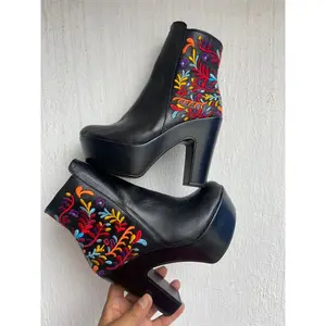 Mi Tierra Booties Black