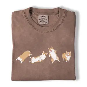 Comfort Colors Corgi Shirt, Cute Corgi Butt Graphic Tee, Dog Mom T-Shirt, Funny Gift for Corgi Owners