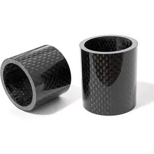 2 Pieces Bike Carbon Fiber Headset Spacer Bicycle Stem Spacer 1-1/8 Inch 30mm/40mm, 2 Sizes for Mountain Bike, Road Bike with 28.6mm Front Fork Bikes