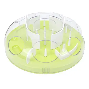 Interactive Cat Puzzle Feeder – Fun Slow Feeder Food Dispenser Maze Toy, Anti-Choking Bowl for Cats, Mental Stimulation Enrichment Game, Indoor Cat Exercise Treat Foraging Puzzle, Boredom Buster for Fast Eaters
