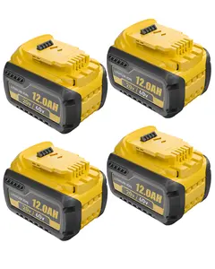 4Packs 12000mAh DCB612 Battery Replacement for Dewalt Flexvolt 20V/60V Max Lithium Ion Batteries DCB609-2 DCB609 DCB612-2 DCB606 Series (Yellow)