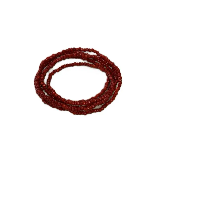 Aina Orisha Beaded Necklace - Red Beads, 1 Piece