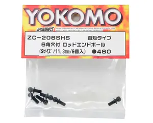 Yokomo Socket Head Ball Stud Set (6) (Assorted Sizes)