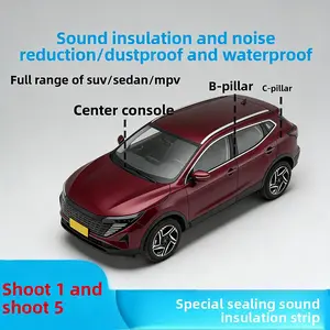 Tesla Car Door Seal Strip, Dustproof Noise Insulation, Universal Fit, Easy Installation, Waterproof, Suitable for All Models