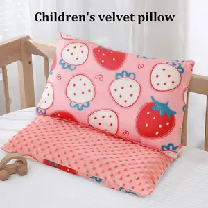 Cartoon Trendy Kids Ultra-Soft Pillow, Reversible Dual-Sided Bed Head Pillow, Detachable Zipper Easy Wash, Cute Animal Pattern