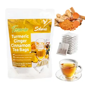 Turmeric Tea Herbal Anti-Inflammatory Tea,100% natural, eco-friendly tea bags.Contains turmeric,ginger,and cinnamon.keto-friendly,sugar-free,caffeine-free,gluten-free,vegan healthy beverage,Digestive tea,good herbal remedy gentle detox