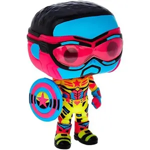 Funko POP! Marvel Studios Falcon and Winter Soldier Captain America #987 [Blacklight] Exclusive