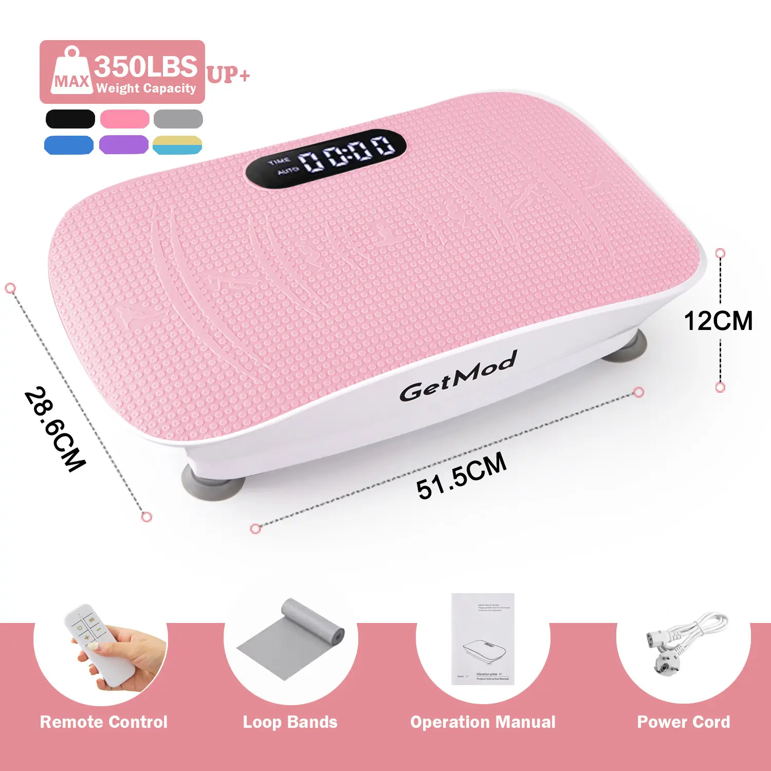【Free Delivery】GetMod Smart Vibration Plate ,Upgraded for High-Power Brushless Motor with Enhanced Performance, Exercise Machine,Full Body Workout at home, vibrational platform for  Fitness,MAX 350LBS#1