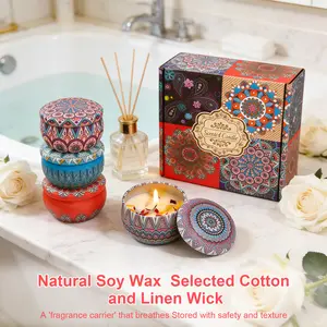 Scented Candle Gift Set – 4 Pack Candles for Home, featuring four classic floral scents: Lavender, Bluebell, Rose & Gardenia. Ideal for home relaxation and aromatherapy, perfect as a gift for birthdays, Thanksgiving, Mother’s Day, and Valentine’s Day