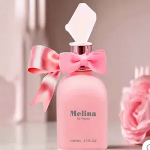 Melina Milestone Perfume for Women 80ML 27FL.OZ with Pink Bow and Elegant Design