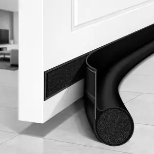 36 Inch Under Door Draft Stopper, Draft Blocker Door Sweep for Bottom of Door, Reduce Cold Air, Soundproof, Block Light & Odor, Weather Stripping Door Seal Strip Fit for Interior/Exterior Doors