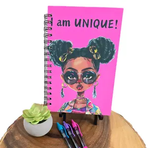 i am strong.  Black Girl Journal. Black girls matter. Great for writing your thoughts, lists, to dos.