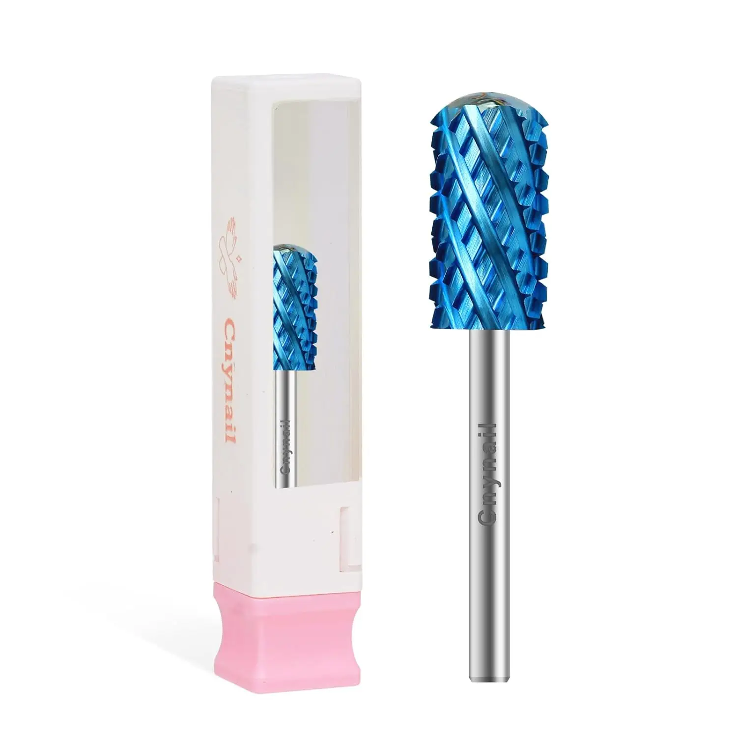 3/32" Large Barrel Smooth Round Top Tungsten Carbide Nail Drill Bit Safety Bit for Gel & Acrylic Removal, 2-Way Rotating Efile Tip, Salon Electric File Accessory 4XC Grit Blue 3/32" Large Barrel Smooth Round Top Tungsten Carbide Nail Drill Bit Safety Bit for Gel & Acrylic Removal, 2-Way Rotating Efile Tip, Salon Electric File Accessory 4XC Grit Blue