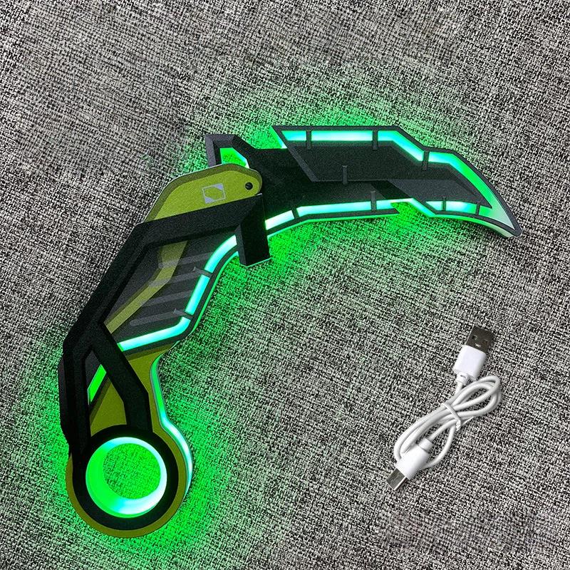New Gift Role-Playing Prop: Fearless Rechargeable Glowing Weapon Model Contract - Claw Knife/Cool Toy Knife Champion Edition, 2026 Gamer Gift Collectible Prop Toy