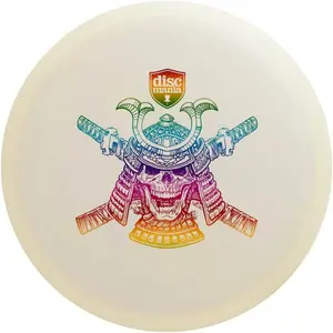 Active Premium Sensei Glow Disc Golf Putter - Limited Edition Undead Samurai 2, Durable Glow in The Dark Plastic, Stable Flight with Reliable Fade, Perfect for Upshots & Short Drives