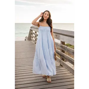 Sail Away Tiered Maxi Dress