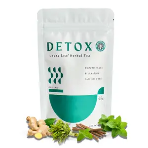 Detox Tea - 1OZ Light and Refreshing Taste, Organic Herbal Tea, Wellness Tea Blend, Vegan, Caffeine-Free, Sugar-Free, Loose Leaf