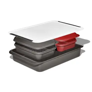 Softworks Grilling Prep & Food Storage Carry System, Color-coded trays for marinating without risk of cross-contamination
