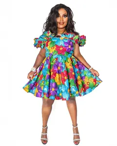 Saida Ankara Off-shoulder dress
