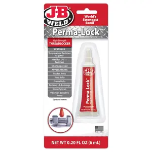 JB Weld  6 ml Perma-Lock High-Strength Threadlocker, Red