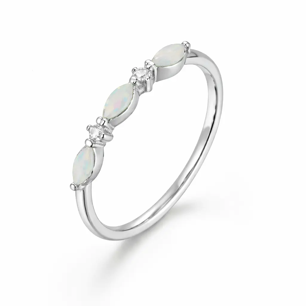 EVRY JEWELS Gold or Silver Plated Women's Fairylight Ring