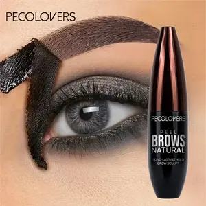 1pc Brown Tear-Off Eyebrow Gel-Enhances Natural Brow Shade, All Skin Types Compatible, Long-Lasting Waterproof & Smudge-Proof, Halloween & Christmas Makeup, Stylish Beauty Tool, Convenient To Carry, Beginner, Gift, Brow Styling Gel