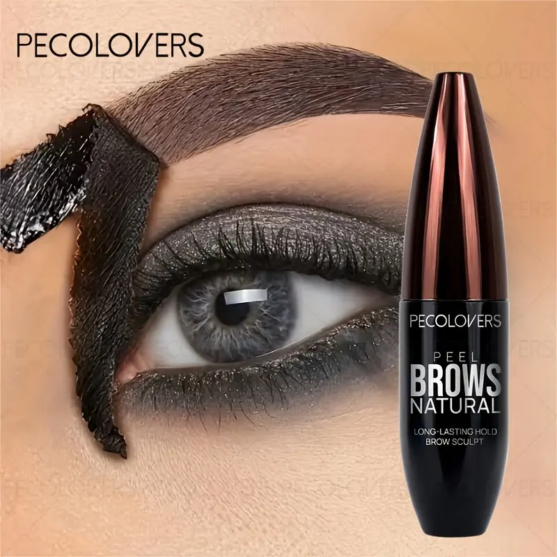 1pc Brown Tear-Off Eyebrow Gel-Enhances Natural Brow Shade, All Skin Types Compatible, Long-Lasting Waterproof & Smudge-Proof, Halloween & Christmas Makeup, Stylish Beauty Tool, Convenient To Carry, Beginner, Gift, Cosmetic Product, Brow Styling Gel