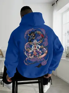 Men's Fall Winter Dark Art Hoodie, Montirex Letter Print, Fashionable and Practical, Casual Daily Wear