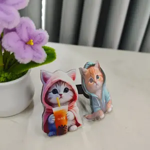 Cute Cat Design Car Air Freshener Clip, Car Air Outlet Aromatherapy Tablet Decoration, Car Interior Decoration Accessories for Women & Girls, Car Accessory, Car Interior Diffusers, Car Fragrance