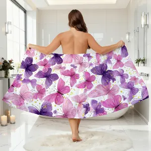 1pc/2pcs Dry Hair Cap and Bathrobe Set, Soft Quick-Dry Microfiber, Essential for Women, Spa and Pool, Travel Gift, Quick Drying Towel, Large Bath Towels