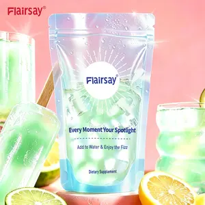 FLAIRSAY MAGICRELAX Calming Sparkling Drink Mix | 8-in-1 Magnesium Blend with KSM-66 Ashwagandha, GABA, Saffron & Vitamin D3 | 20 On-the-Go Stick Packs