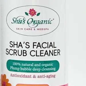 Shas Facial Hyaluronic scrub- For All Skin Types and Pore Control Face Wash, fade spots, brightening deep hydration  Acne Brightening Moisturizing Cleansing Moisture Smooth Moisturizer Hydrate Collagen Boosting Exfoliator