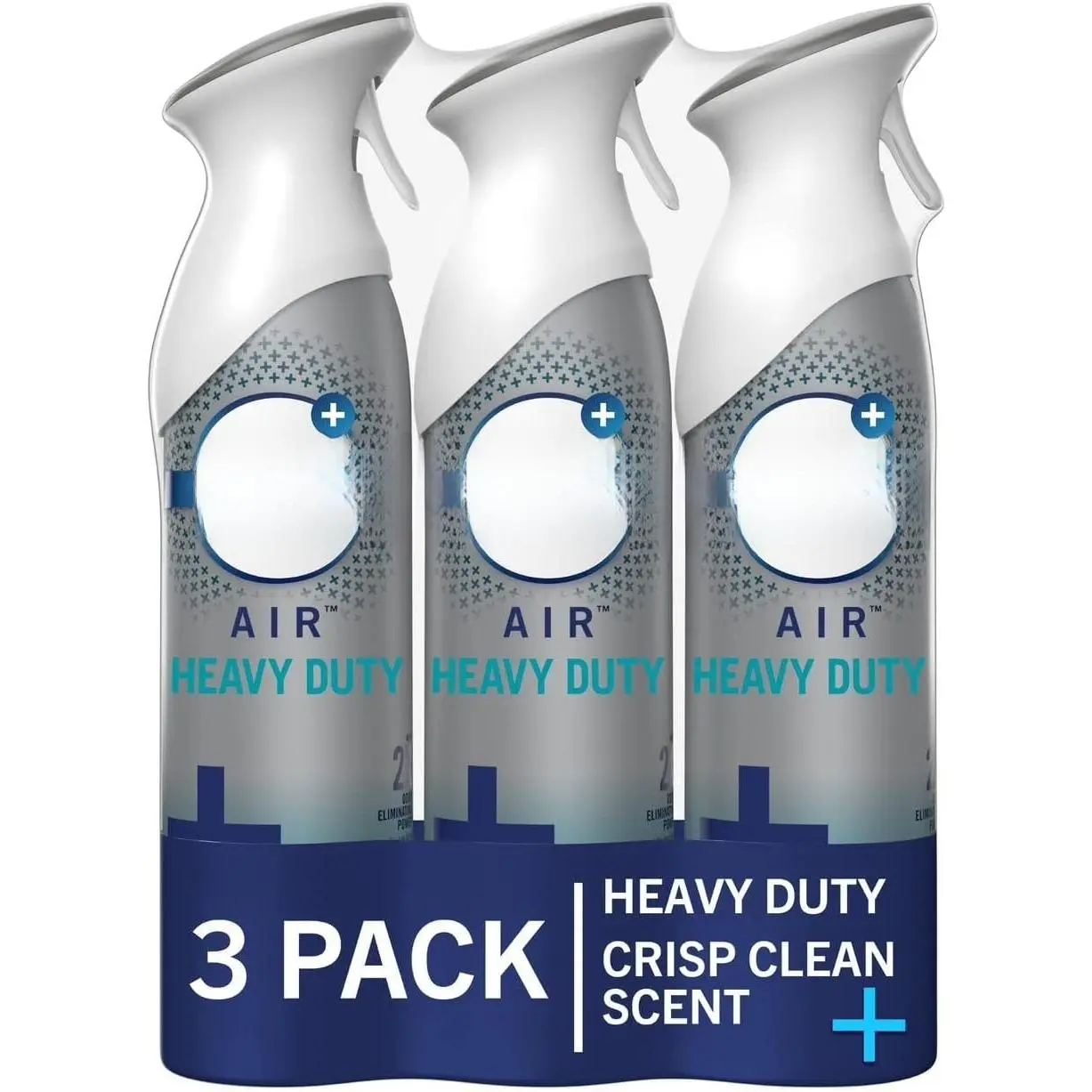 Air Mist Air Freshener Spray, Odor-Fighting Room Spray, Air Fresheners for Home and Bathroom and Kitchen, Aerosol Can, Heavy Duty Crisp Clean Scent, 8.8oz, 3 Count