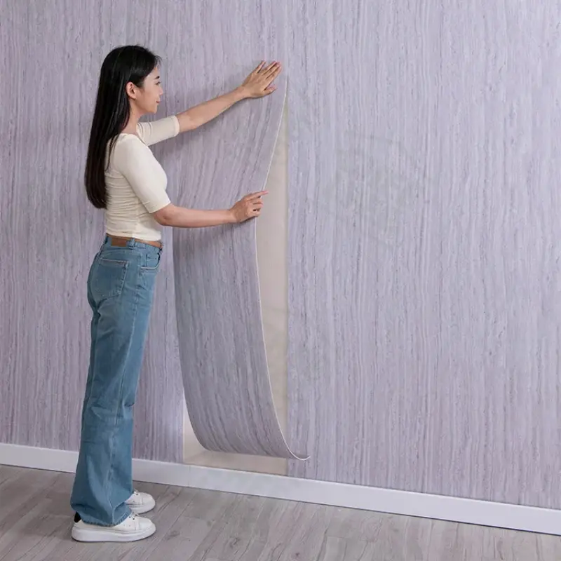 Soft Stone Pattern Self-Adhesive Wallpaper DIY Indoor Decoration Panel, Faux Stone Wall Sticker for Hotel Ktv Background Decor