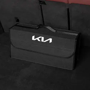 Car Storage Bag Car Trunk Organizer Soft Felt Storage Box For KIA K5 K9 Sorento Ceed Sportage Carnival Stinger Forte Niro Cadenza Soul Cerato EV6 Stonic Cerato Telluride Proceed RIO Borrego Seltos Picanto