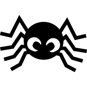 SHAPES ETC. Die-Cut Magnetic Small Single Color Spider Decor Set of 6 for Fall Halloween Office Garage Door Classroom Whiteboard