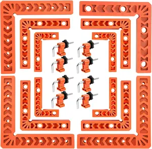 12PCS 90° Corner Clamps for Woodworking – Heavy Duty Adjustable Right Angle Clamp Set