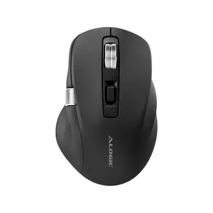 Alogic Bluetooth USB-C Rechargeable 7 Keys Programmable Mouse - Cable/Wireless - Bluetooth/Radio Frequency - 2.40 GHz - Rechargeable - Black - USB Type C - 6400 dpi - Scroll Wheel - 7 Programmable But