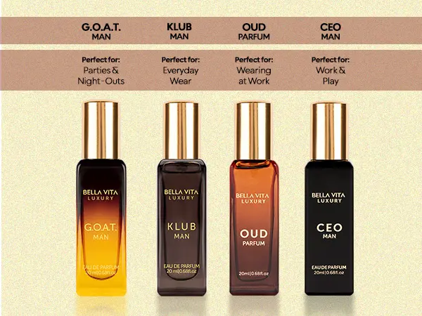 Men's Fragrances: G.O.A.T, KLUB, OUD, CEO