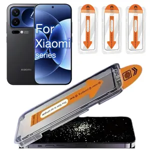 3-Pack Xiaomi Protective Screen Protector Film for Smartphone, Compatible with Mi 17/15/14/13/12/11 Pro Max, Auto-Positioning, Dust-Free Installation